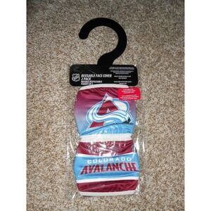 NEW Reusable/Washable Colorado Avalanche NHL Adult  2 Pack Face Cover Masks